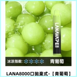 LANA ZOLT8000口拋棄式可充電一次性電子煙【青葡萄】
